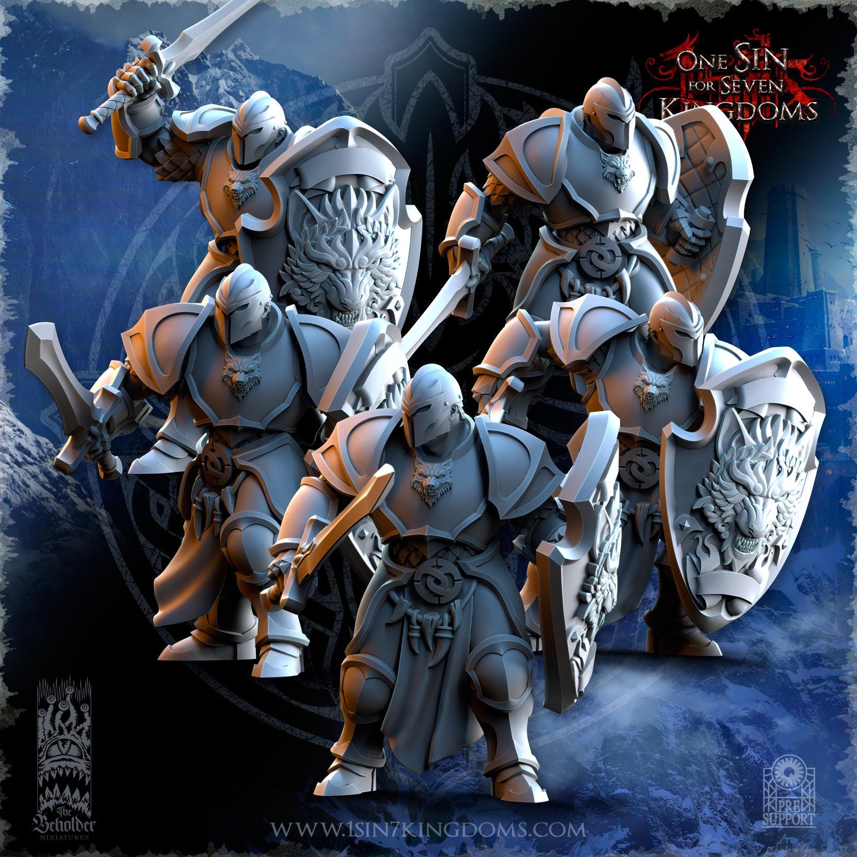 Stormwolves Warriors - in 12k- by TheBeholderMiniatures