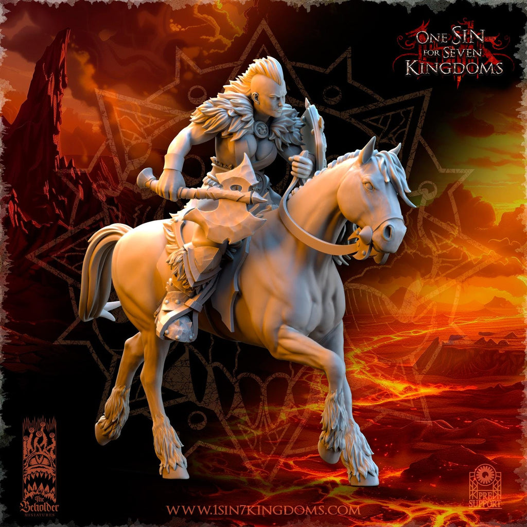 Realms of Mayhem Barbarian Riders - in 12k- by TheBeholderMiniatures