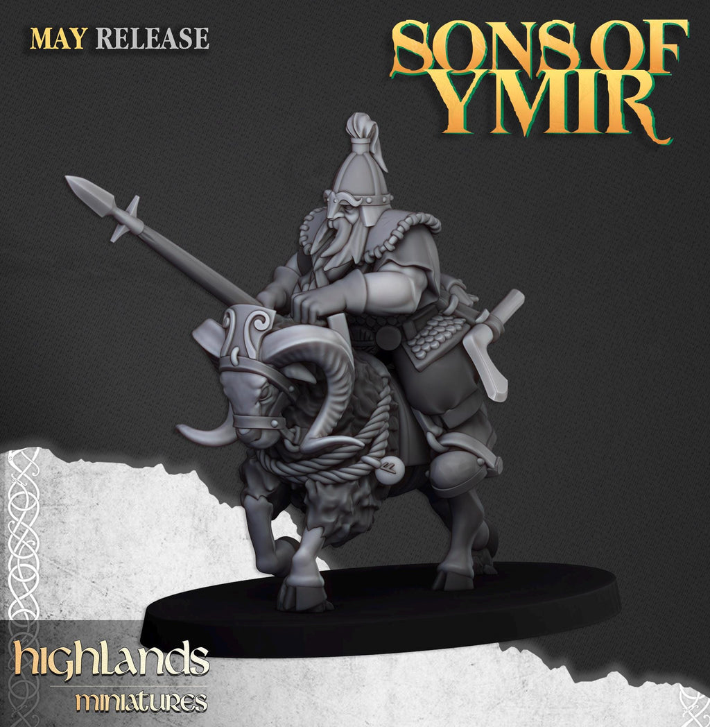 Mounted Dwarfs - in 12k- by Highlands Miniatures