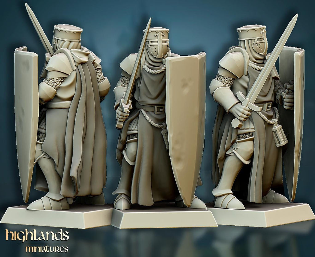 Crusaders Core Unit - in 12k- by Highlands Miniatures