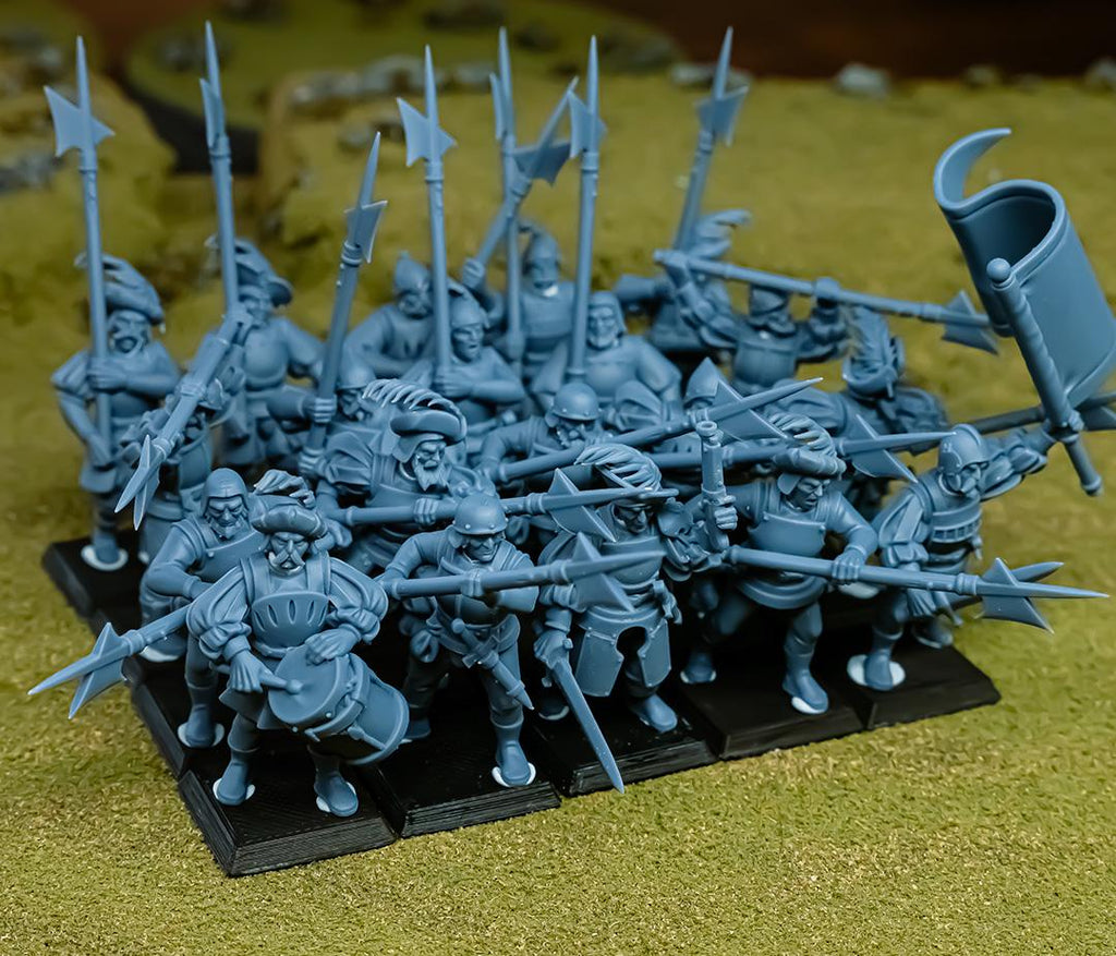 Sunland Troops with Halberds and Spears - 12k - Highlands Miniatures