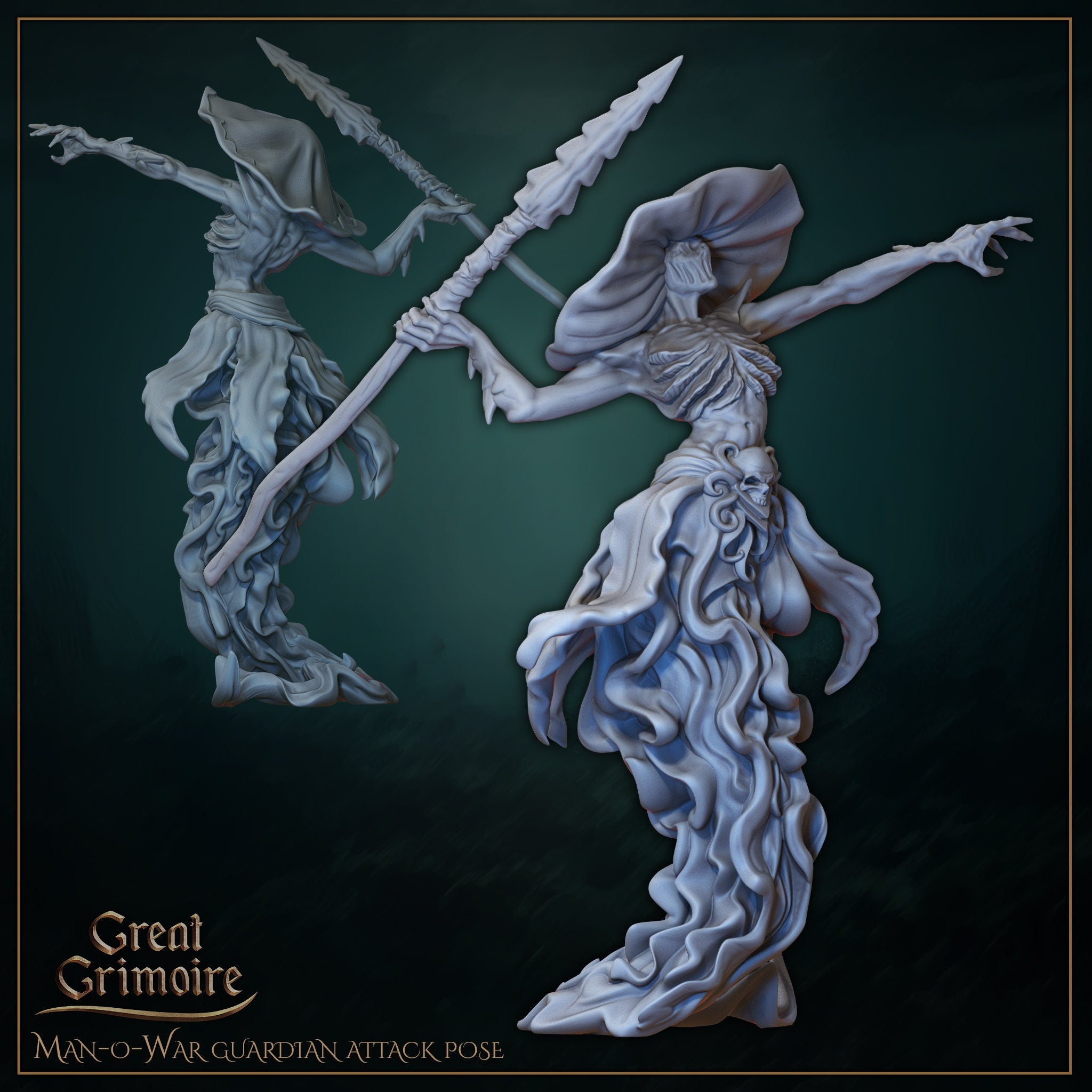 6 pack Underwater Sentinels - 4 Sentinels with 2 stinger models - in 12k