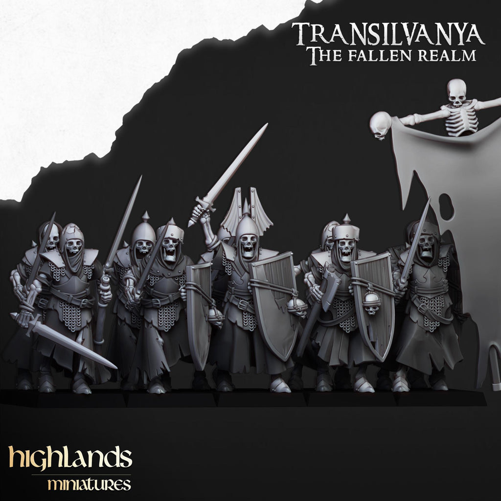 Skeletal Guard - in 12k- by Highlands Miniatures