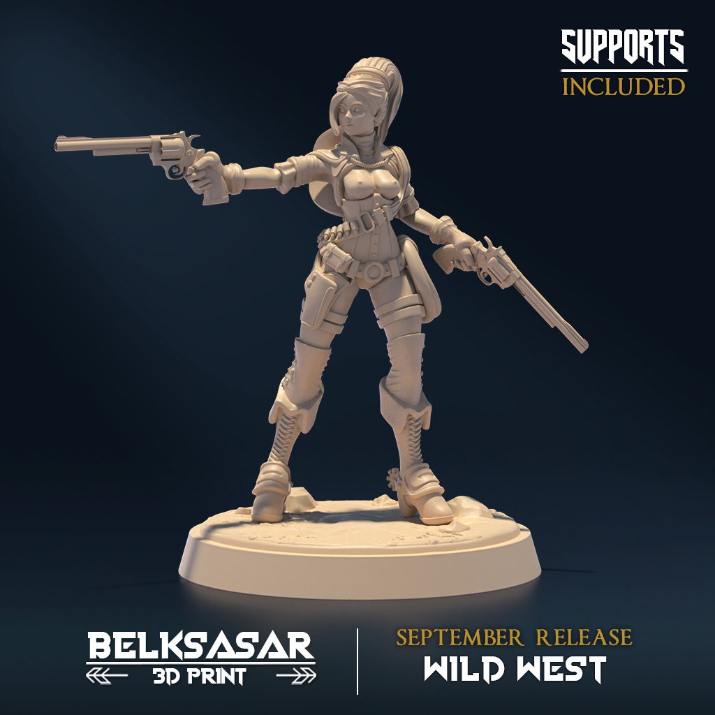 2 Model Pack - NSFW Gunslinger set b - in 8k - by Belksasar
