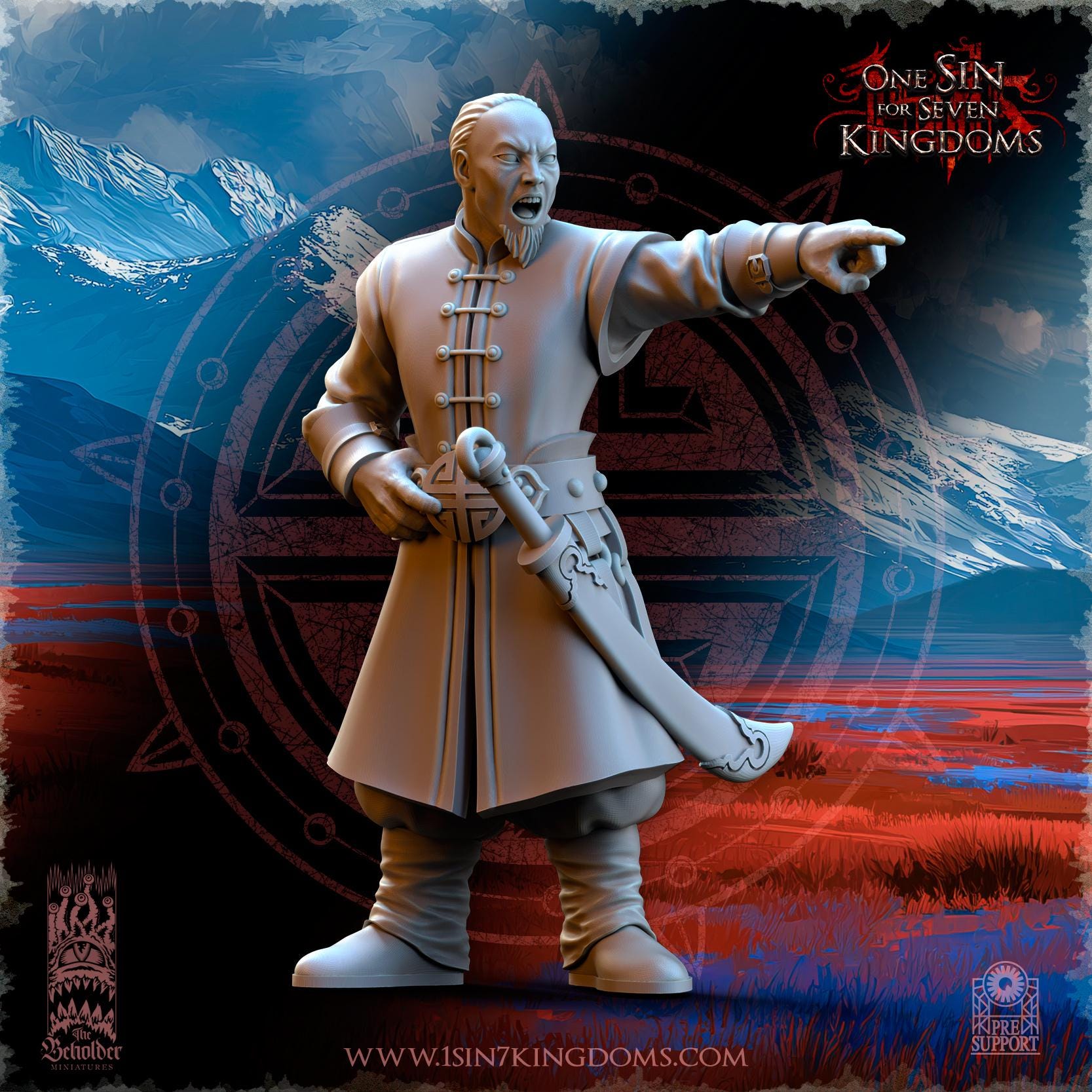 Astarii Dynasty Imperial Cannon in 12k by TheBeholderMiniatures