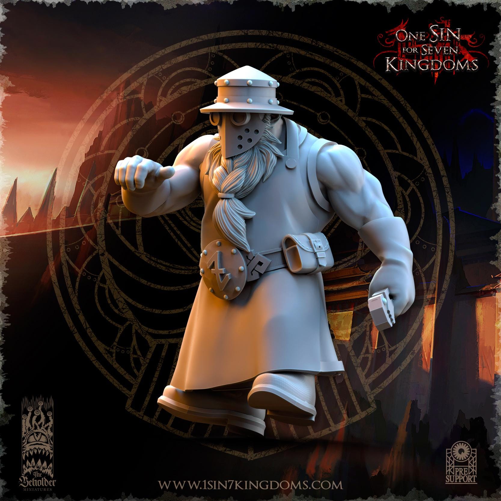 Dwarven Kingdoms Flamebreath Cannon - in 12k- by TheBeholderMiniatures