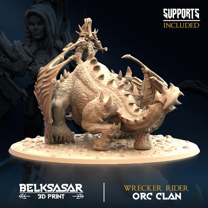 Dragon and Orc - wrecker rider - in 12k by Belksasar