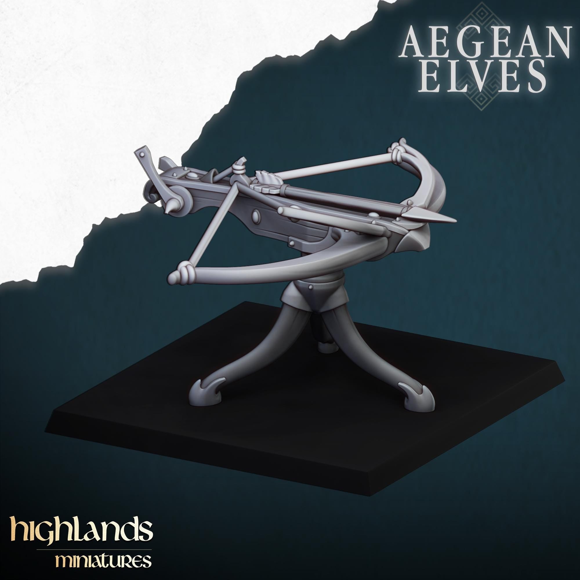 Aegean Elves Ballista  - in 12k- by Highlands Miniatures