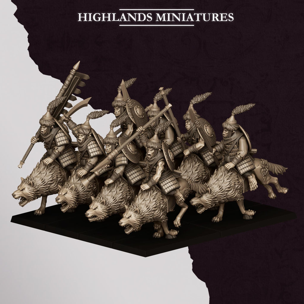 Hobgoblin Riders - in 12k by Highlands Miniatures