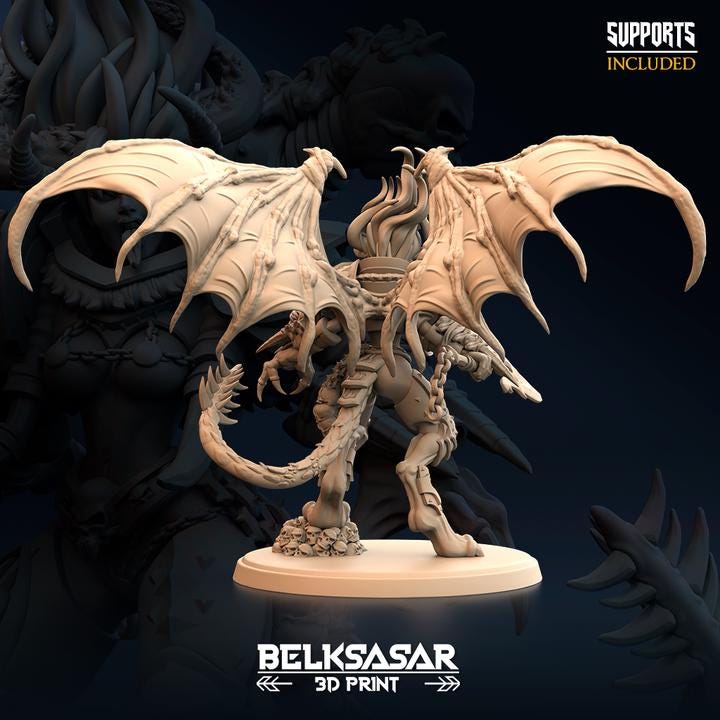 Throneborn of ash - 60mm Base - in 12k by Belksasar