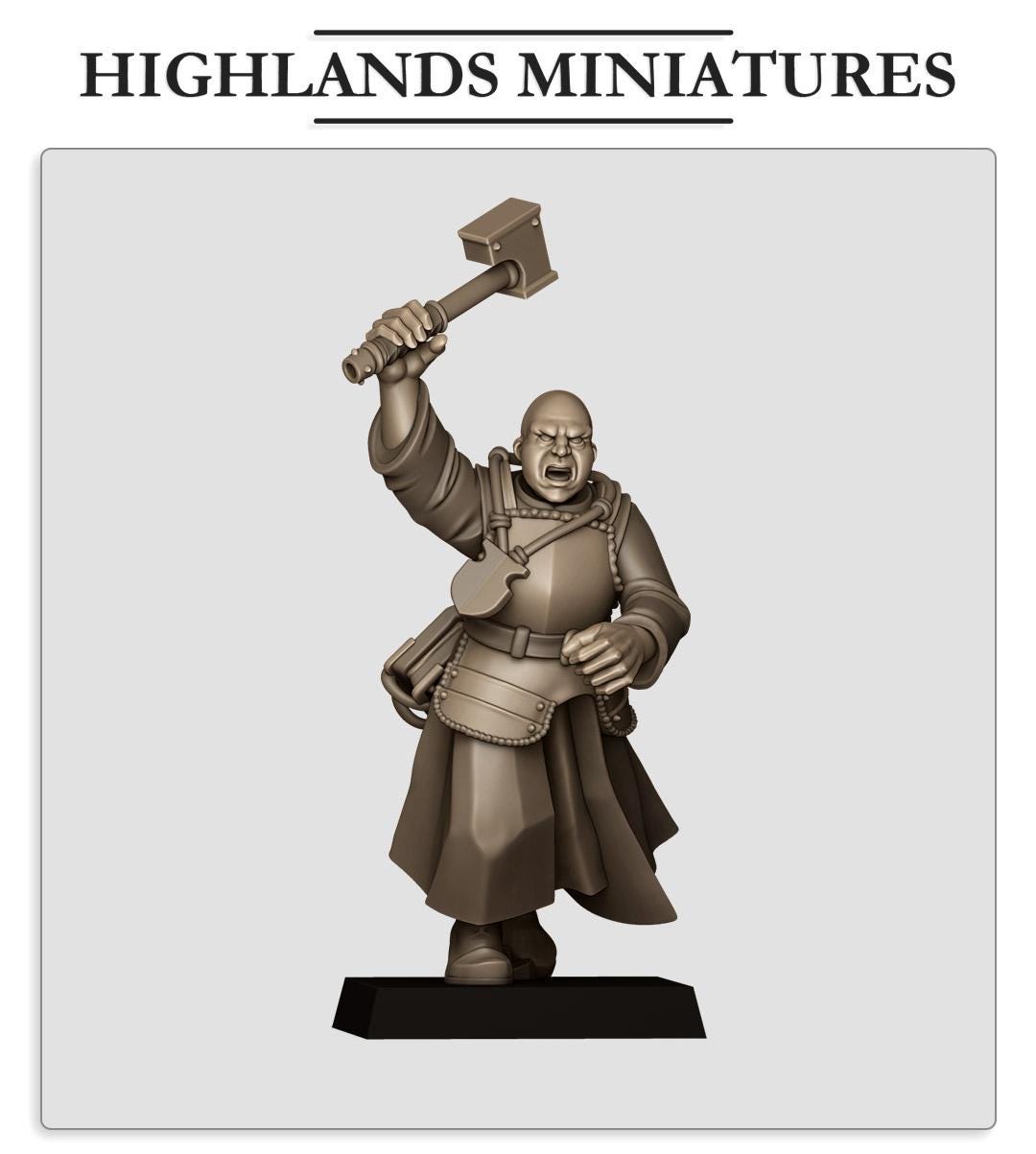 Sunland Battle Priest 2 - in 12k- by Highlands Miniatures