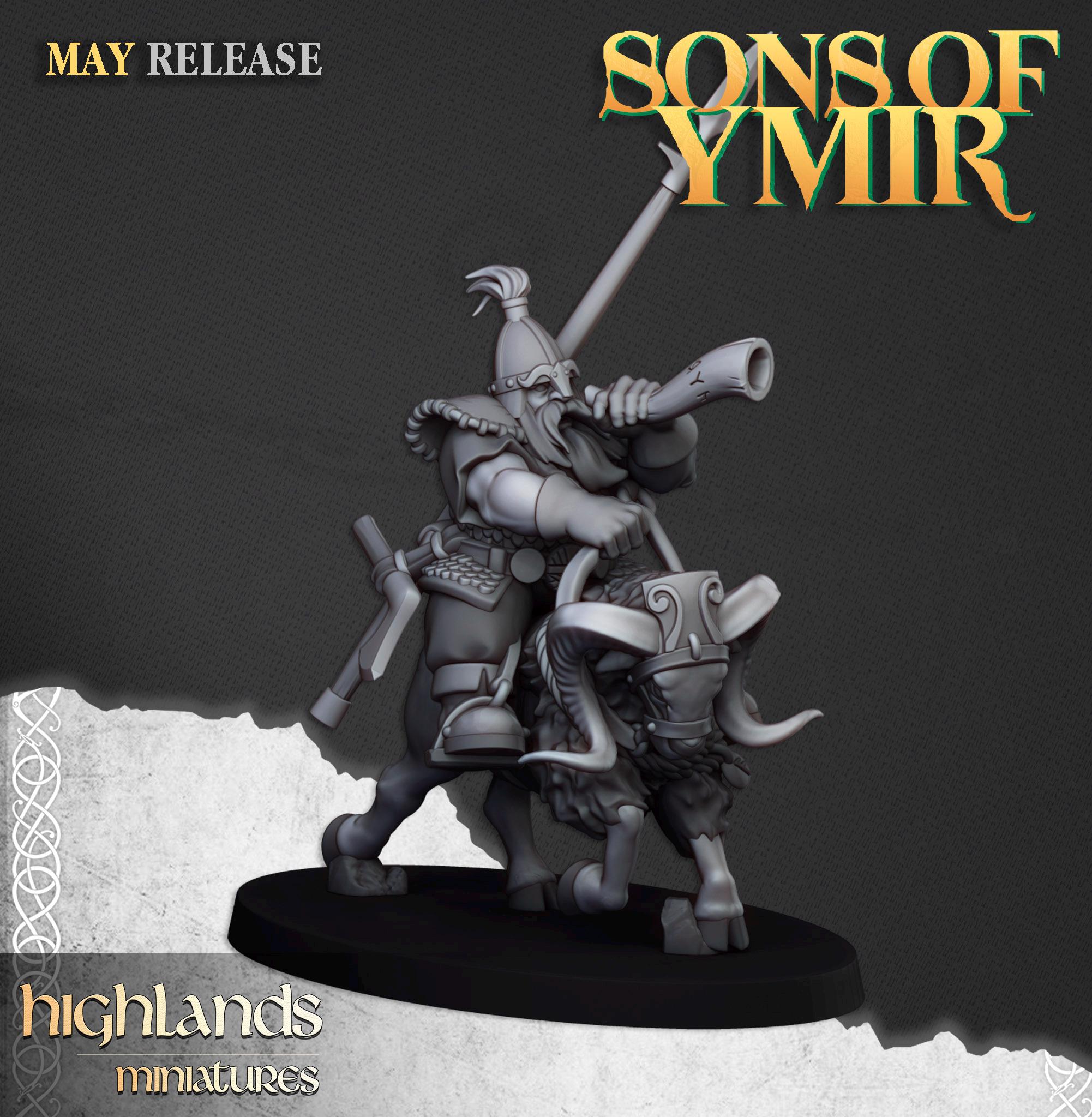 Mounted Dwarfs - in 12k- by Highlands Miniatures