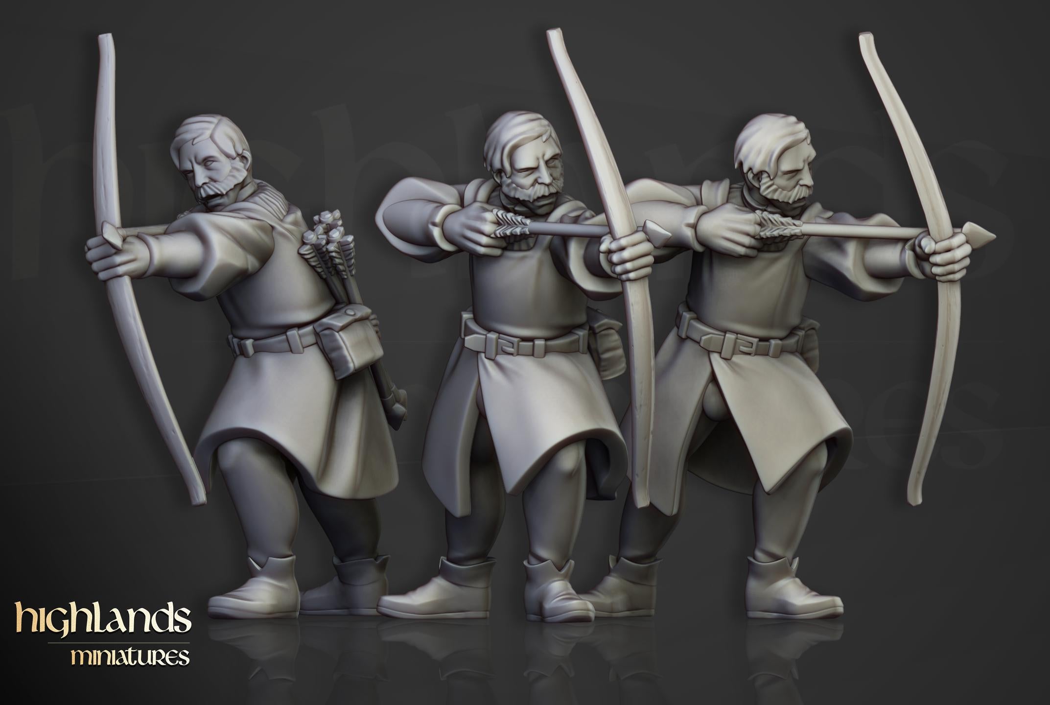 Sunland Bowmen Militia - in 12k- by Highlands Miniatures