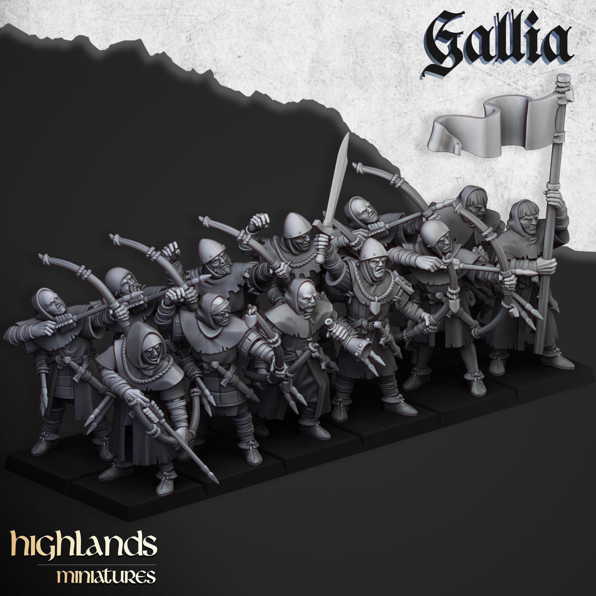 Gallia Archers - in 12k- by Highlands Miniatures