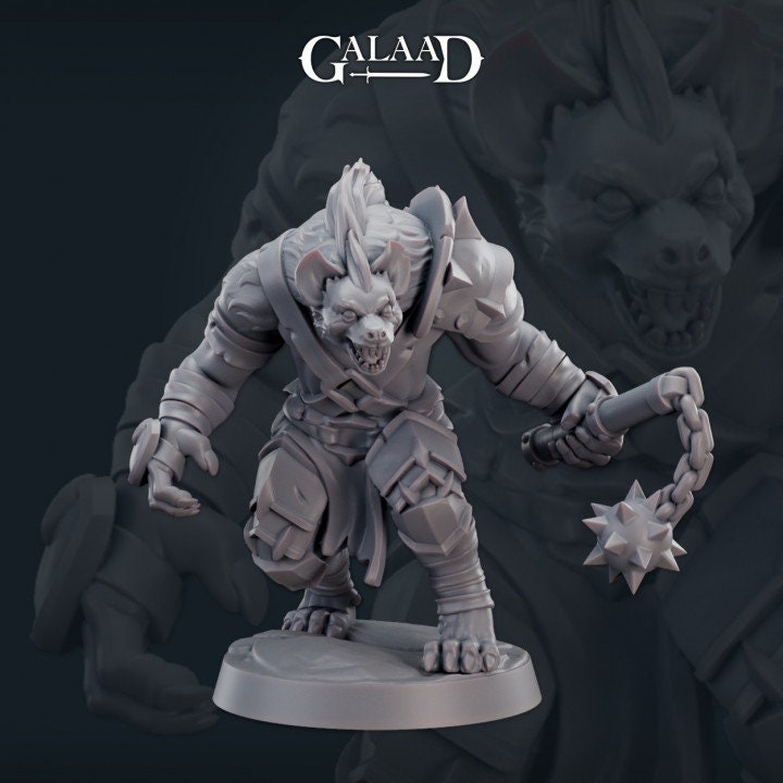 Gnoll squad - 9 models - By Galaad - 8k