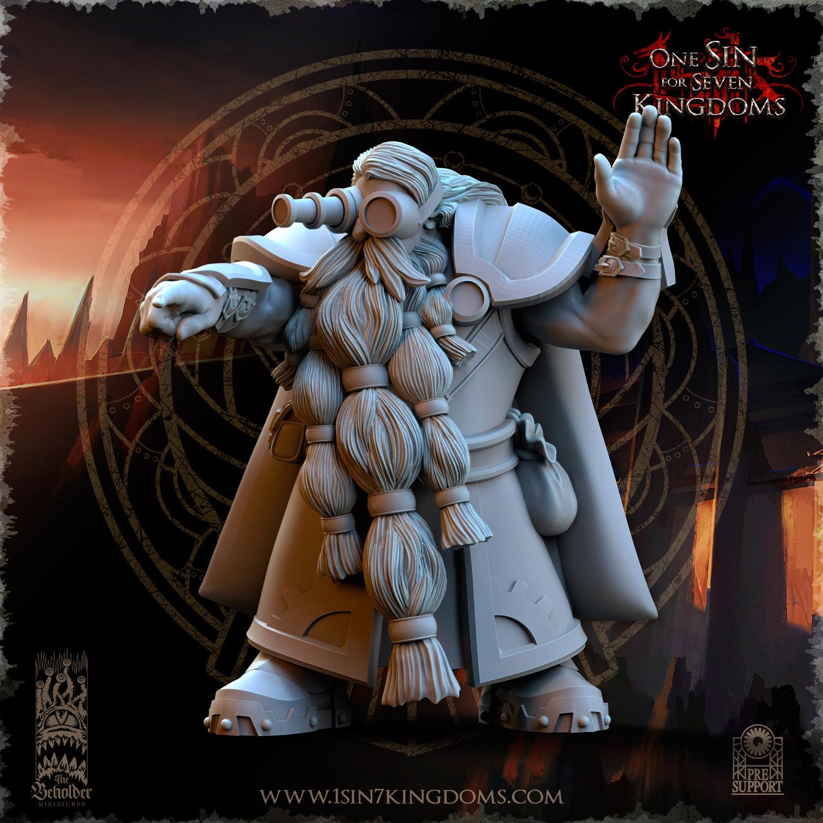 Dwarven Kingdoms Iron Spitter Ballista - in 12k- by TheBeholderMiniatures