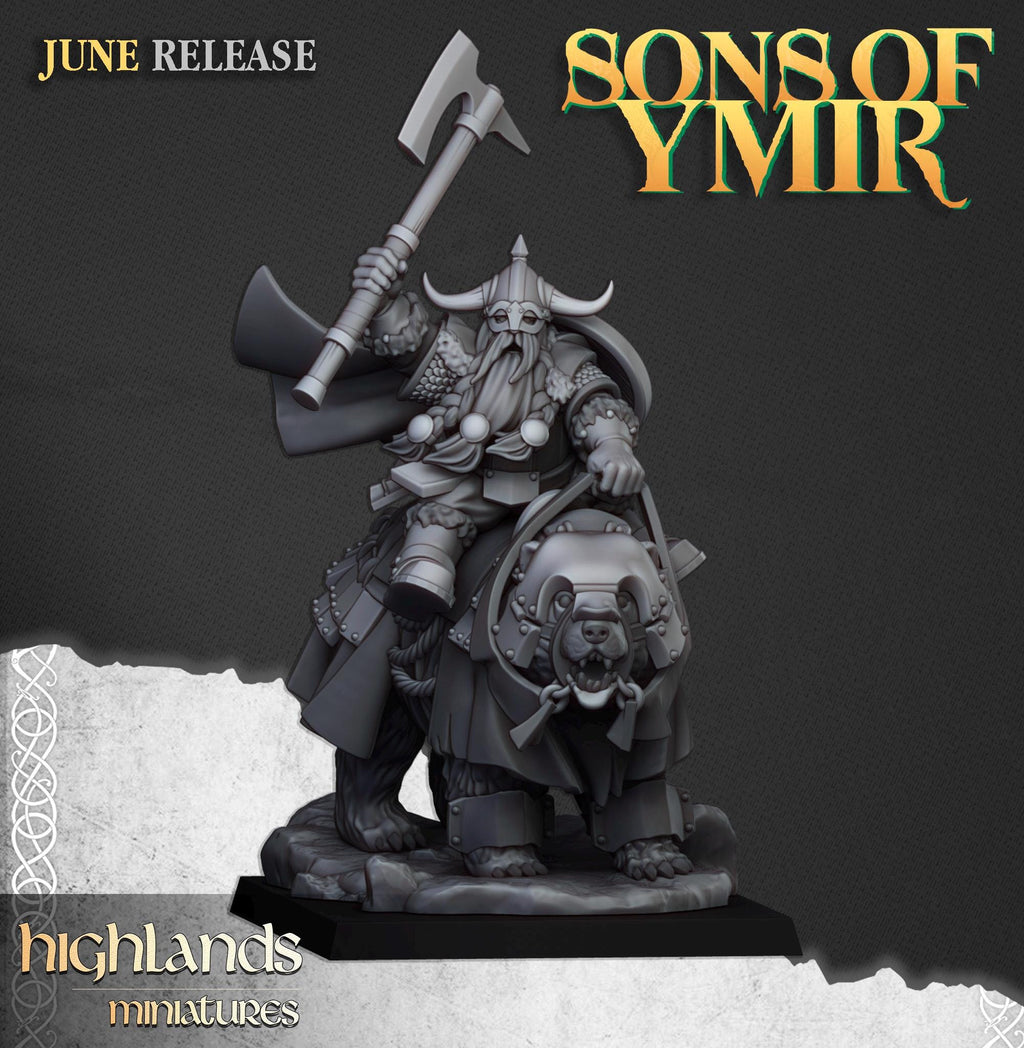 Heavy Dwarf Cavalry  - in 12k- by Highlands Miniatures