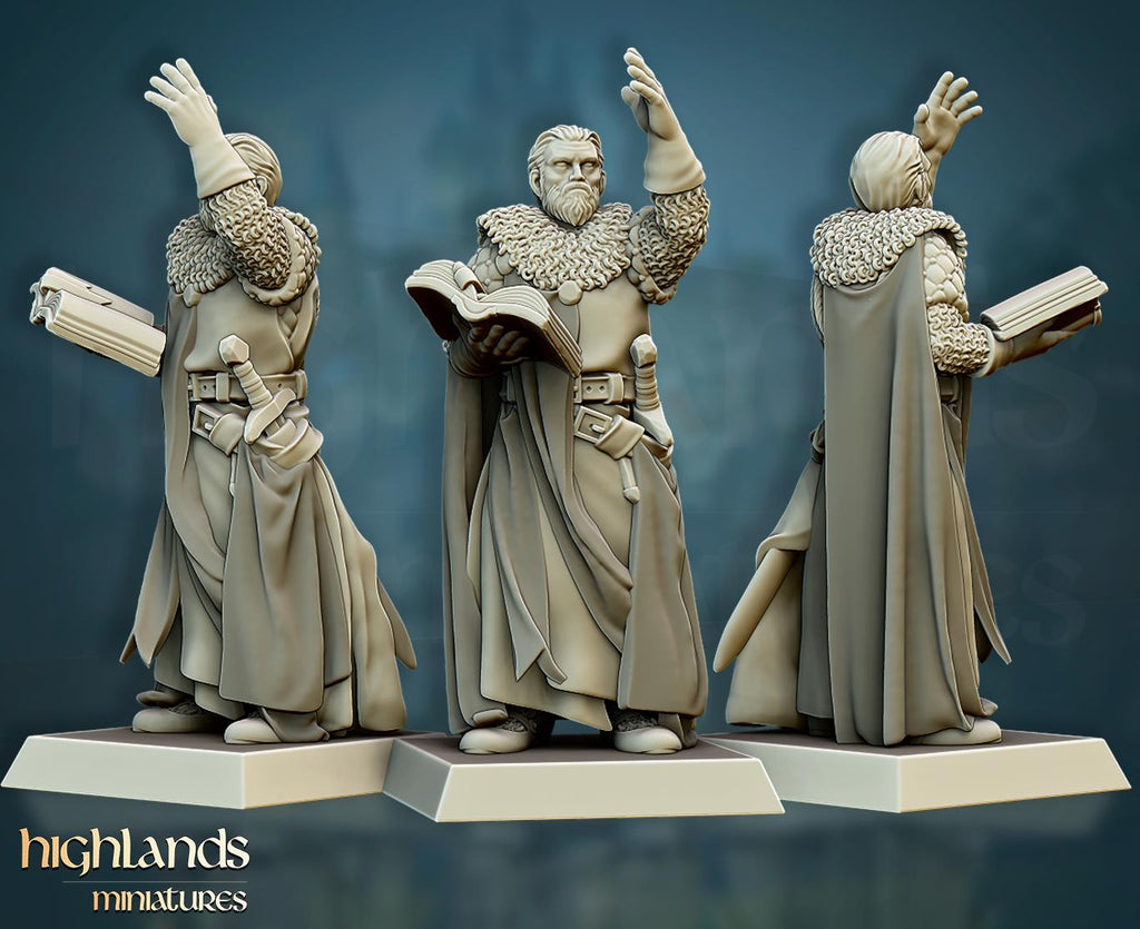 Crusaders Command Group - in 12k- by Highlands Miniatures