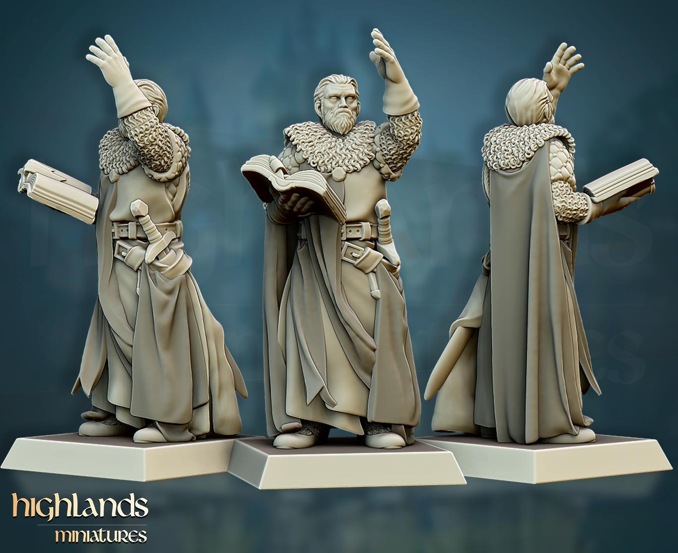 Crusaders Command Group - in 12k- by Highlands Miniatures