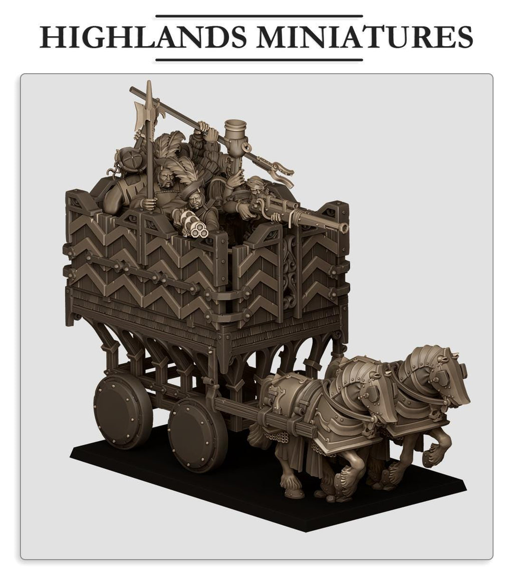 Sunland Armored Wagon - in 12k- by Highlands Miniatures