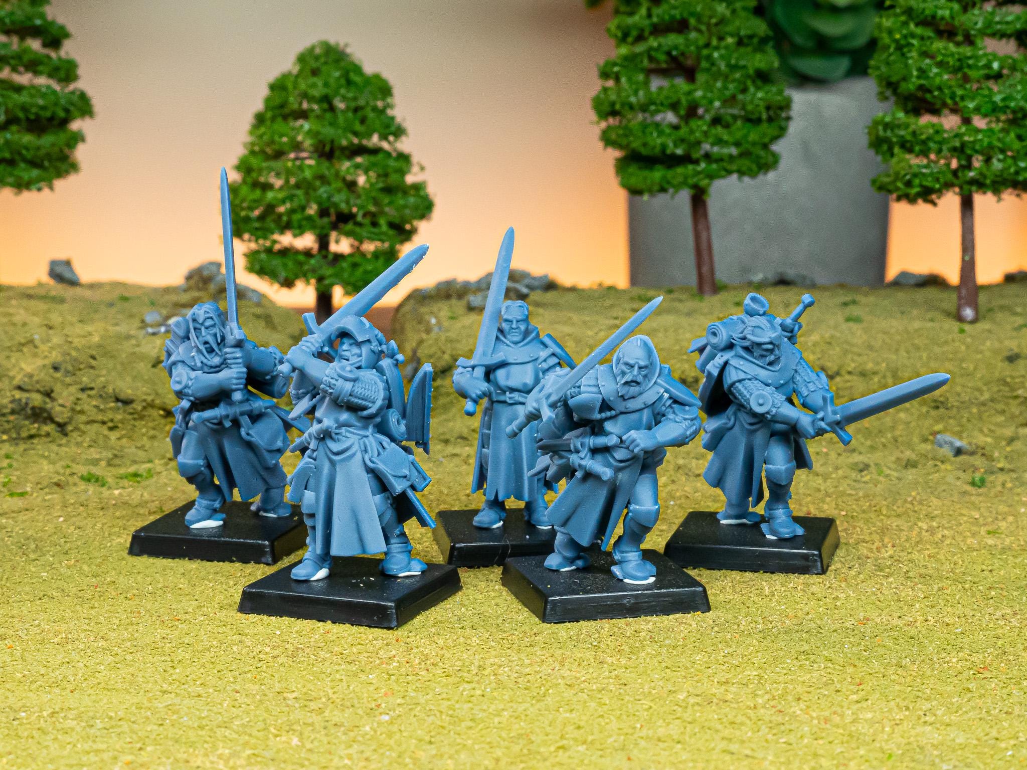 Dismounted Questing Knights - in 12k- by Highlands Miniatures