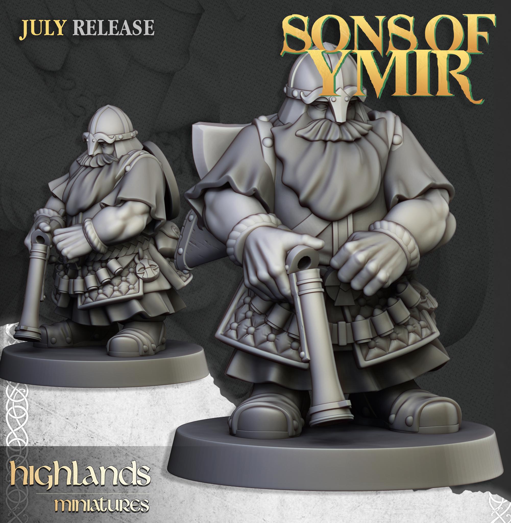 Dwarfs Marksmen Unit - in 12k- by Highlands Miniatures