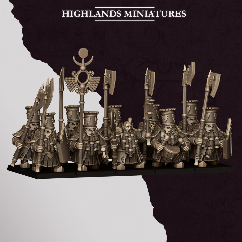 Sons of Marduk Heavy Guard with weapon and shield - in 12k- by Highlands Miniatures