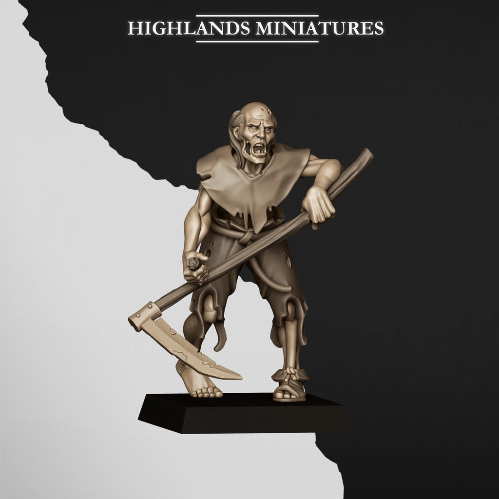 Zombies  - in 12k- by Highlands Miniatures
