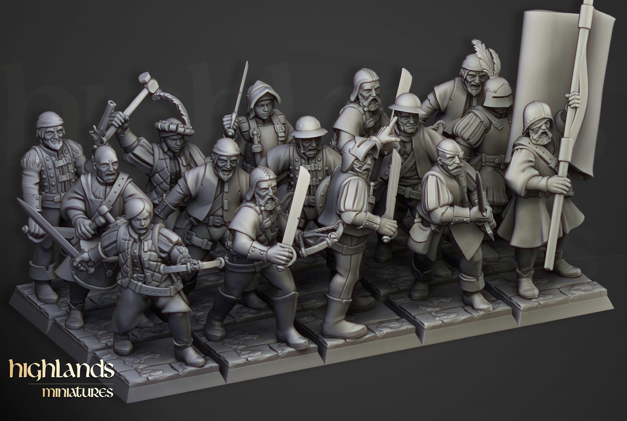 Sunland Militia - in 12k- by Highlands Miniatures