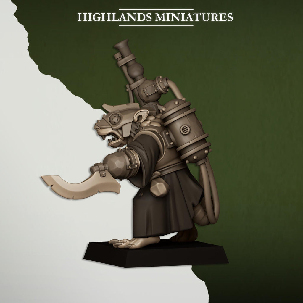 Sewer Vermin Engineer - in 12k- by Highlands Miniatures
