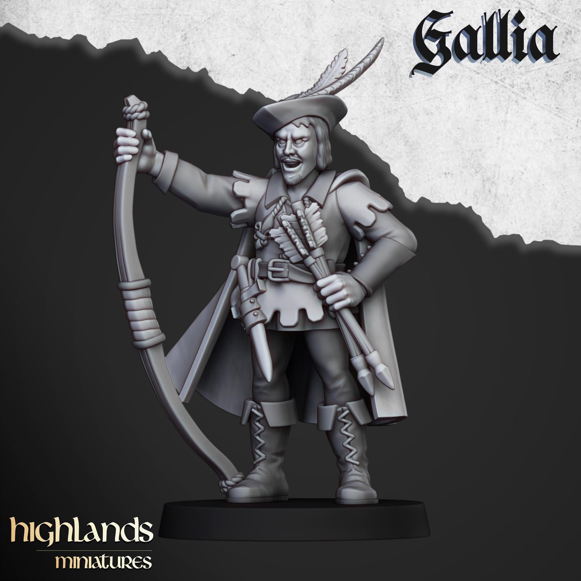 Robin Hood and the Sherwood Archers - in 12k- by Highlands Miniatures