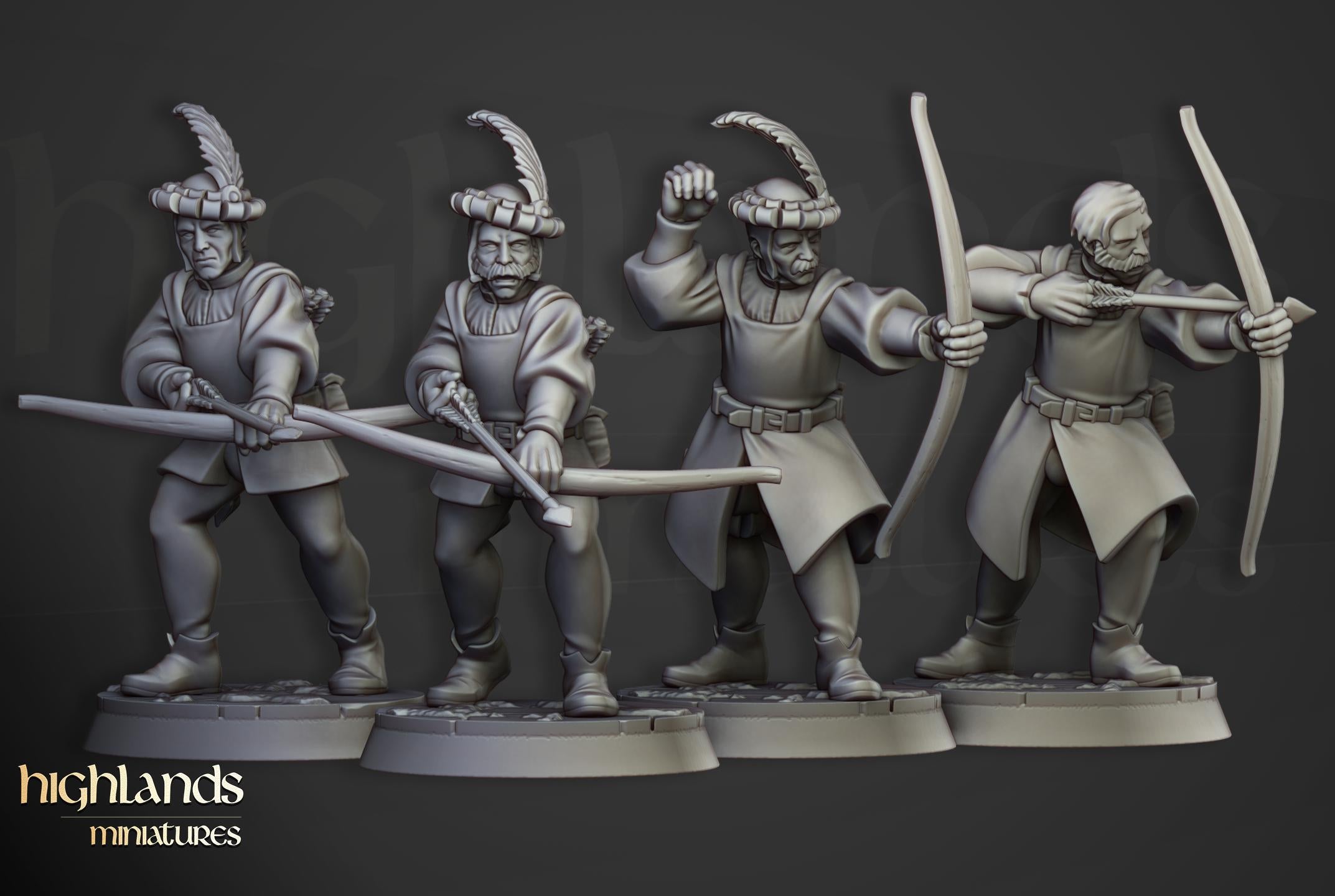 Sunland Bowmen Militia - in 12k- by Highlands Miniatures