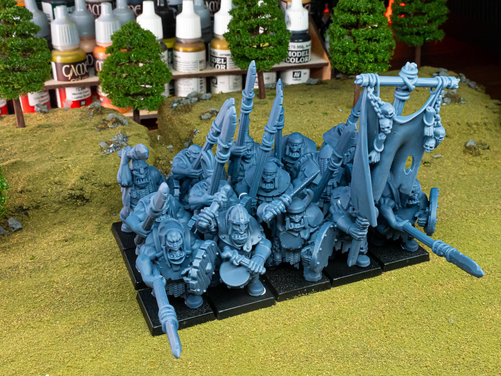 Orc Warriors  - in 12k- by Highlands Miniatures
