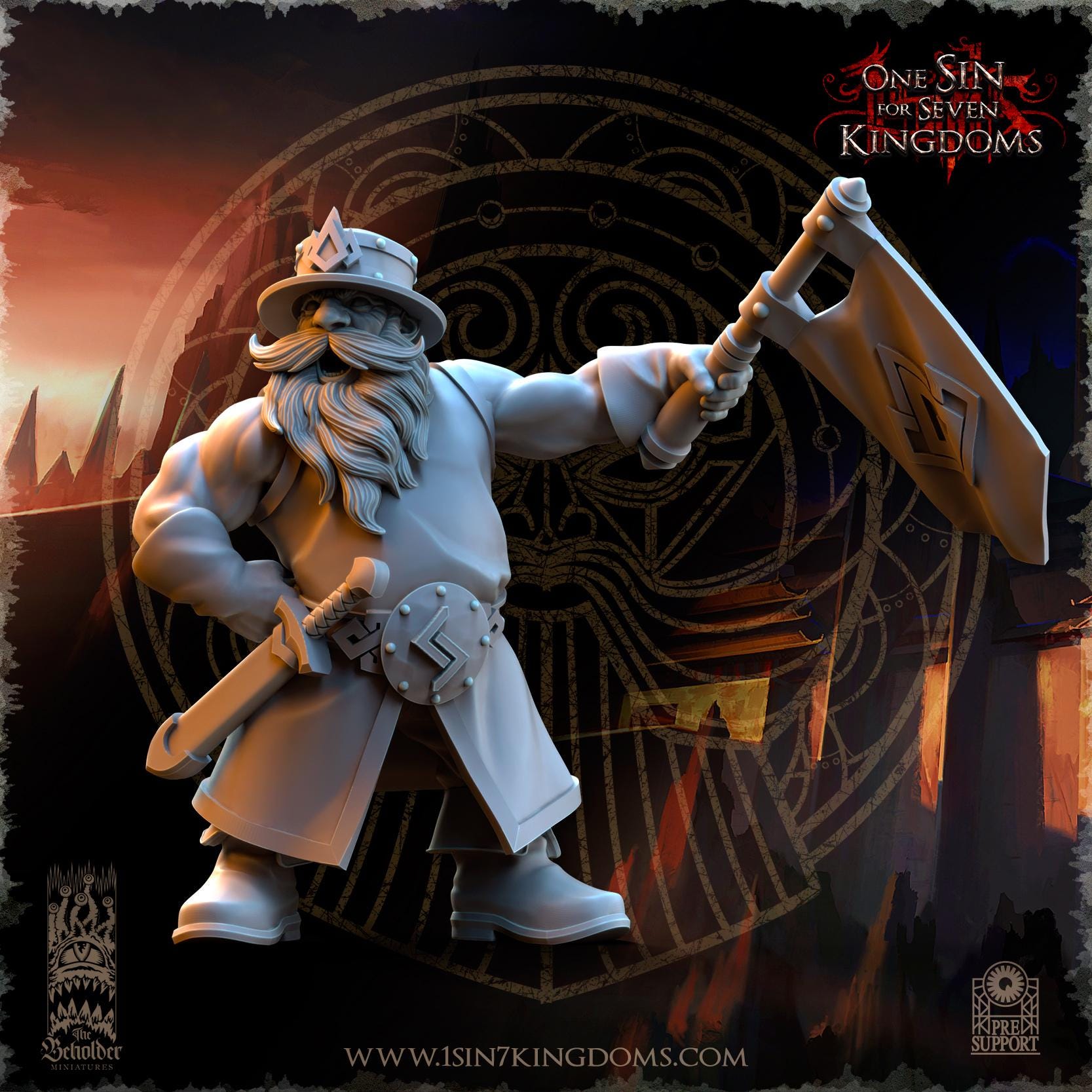 Dwarven Kingdoms Flamebreath Cannon - in 12k- by TheBeholderMiniatures