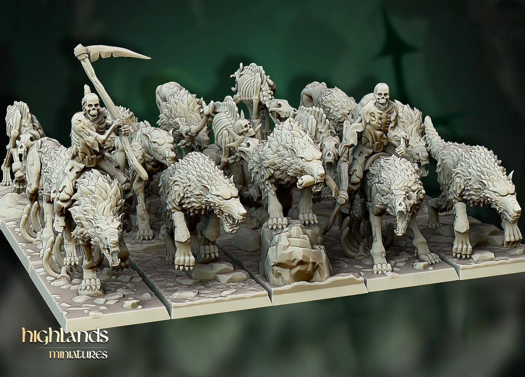 Direwolves Unit - 14 models - in 12k- by Highlands Miniatures