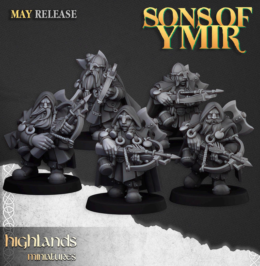 Dwarf Rangers - in 12k- by Highlands Miniatures