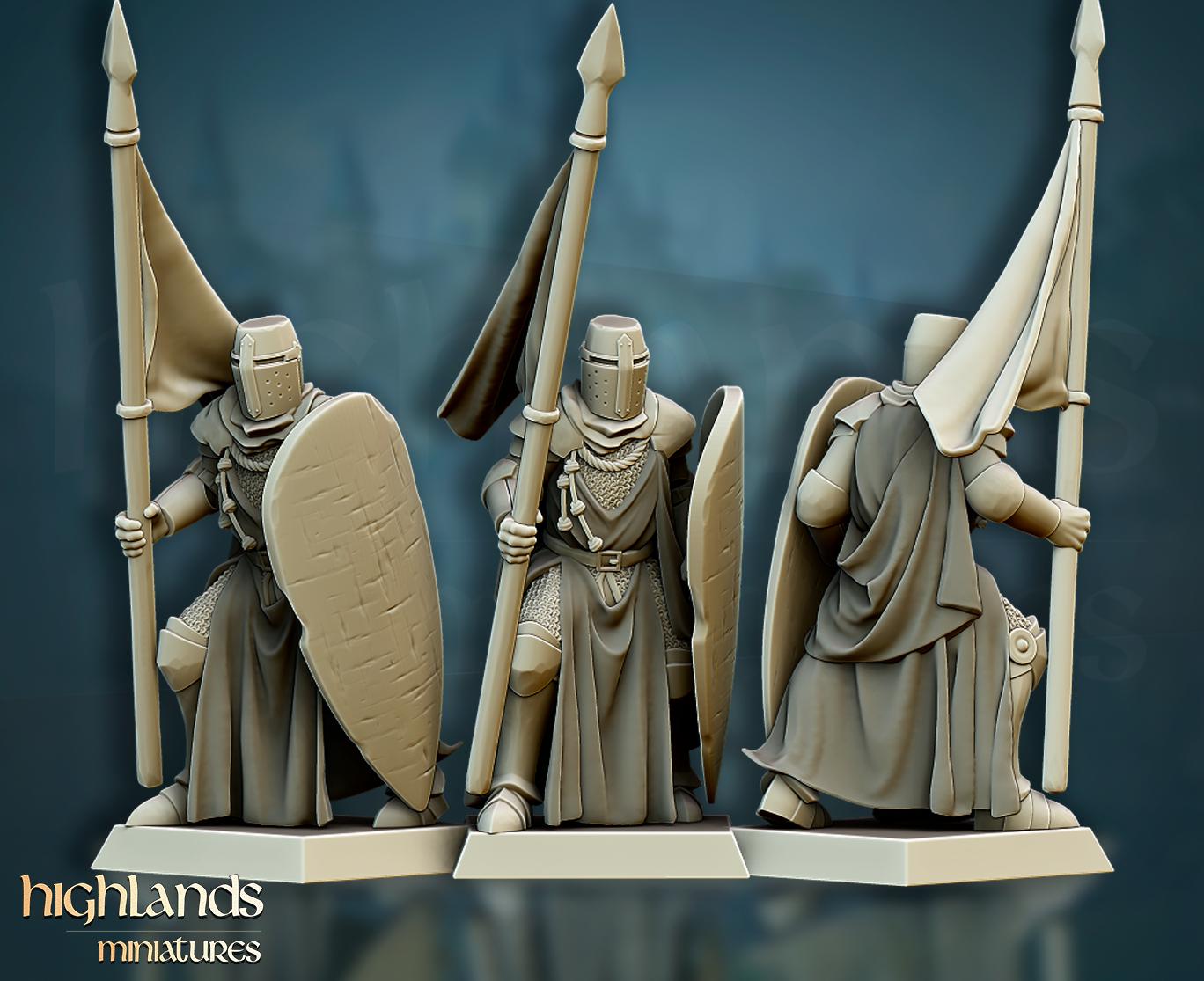 Crusaders Core Unit - in 12k- by Highlands Miniatures