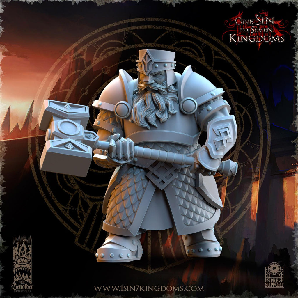 Dwarven Kingdoms Hammer Brotherhood Warriors - in 12k- by TheBeholderMiniatures