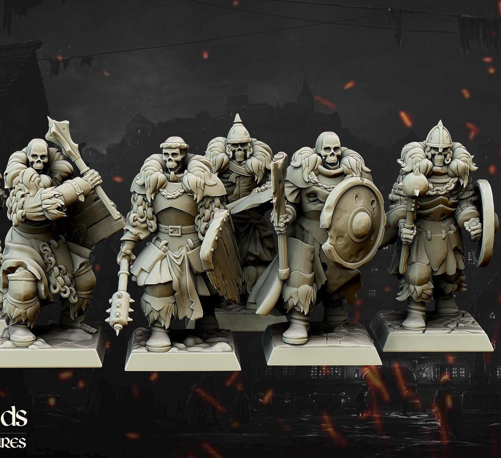 Undead Blackwatch Core Unit  - in 12k- by Highlands Miniatures