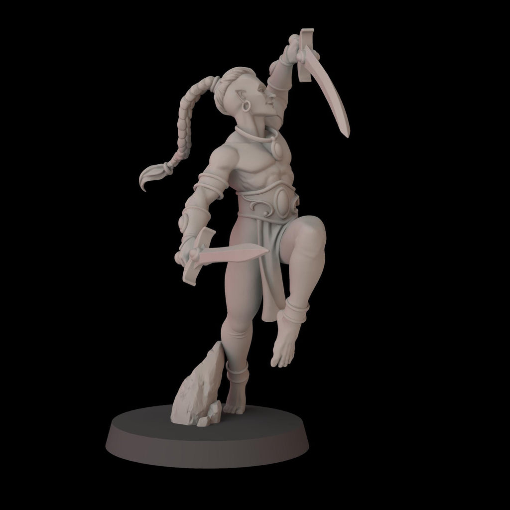 Acrobatic Elves Unit - 12k by fantasycultminiatures