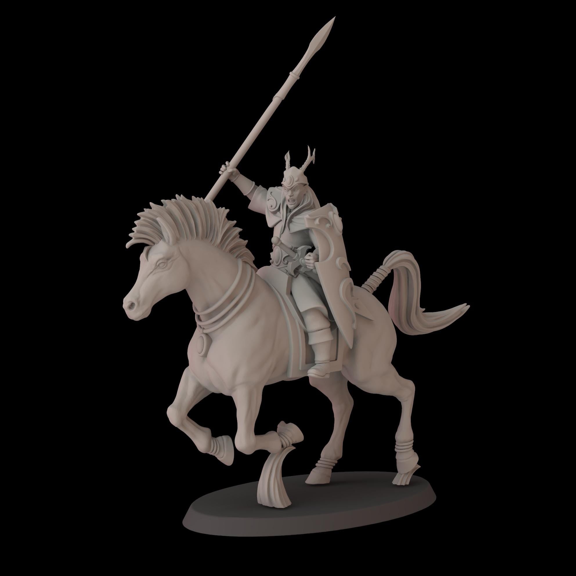 Wood Elfs Lancers Riders - 12k by fantasycultminiatures