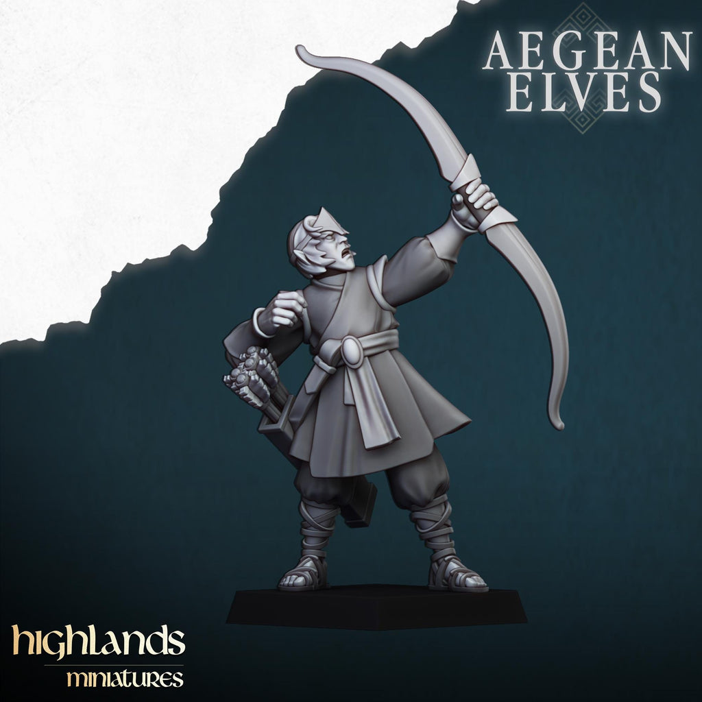 Aegean Elves Archers  - in 12k- by Highlands Miniatures