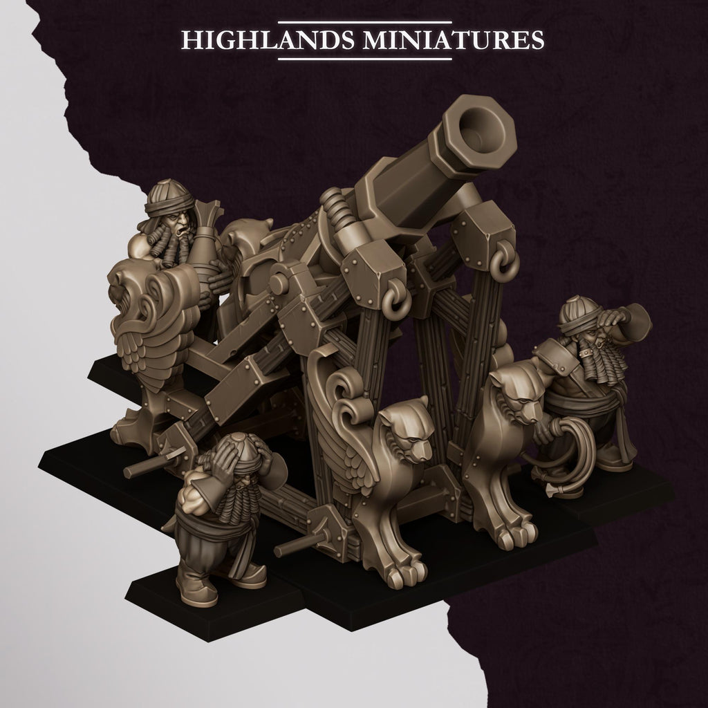 Sons of Marduk Mortar and Rocket   - in 12k- by Highlands Miniatures