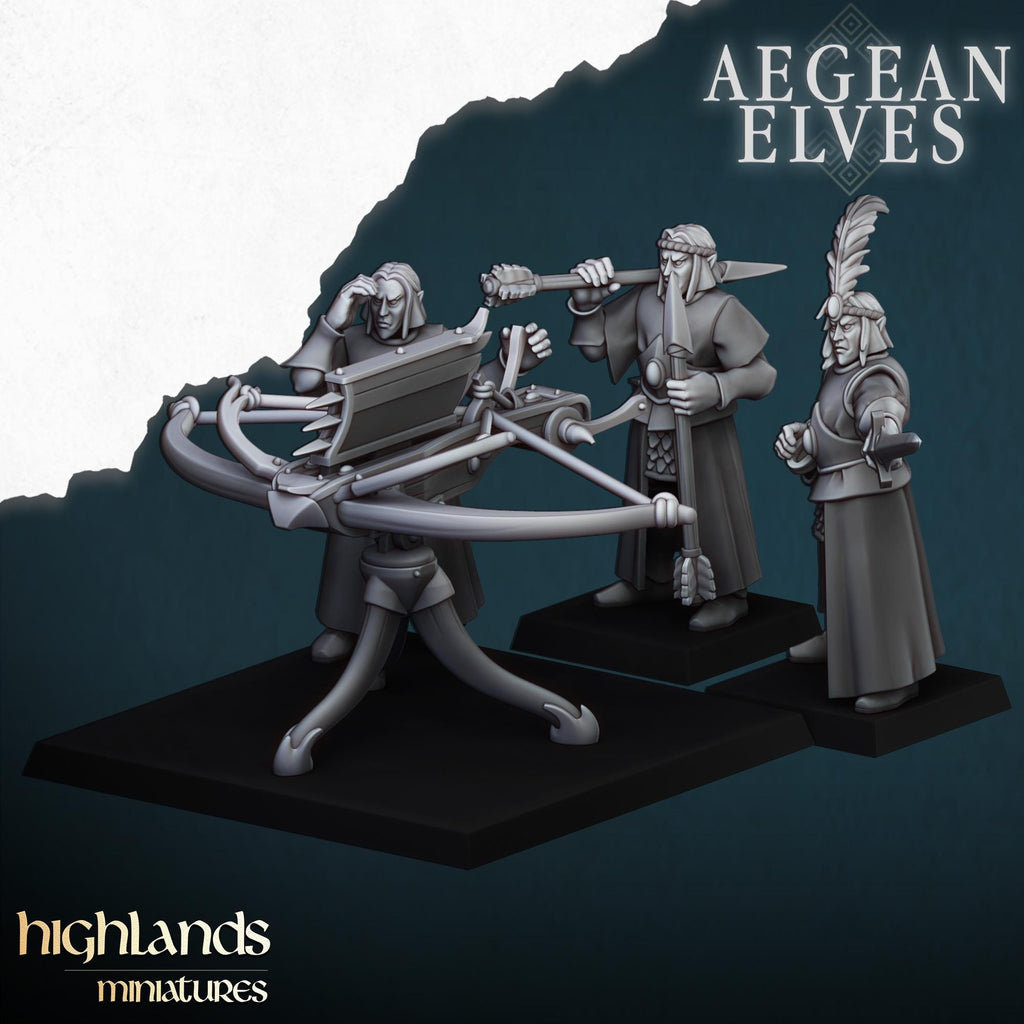 Aegean Elves Ballista  - in 12k- by Highlands Miniatures