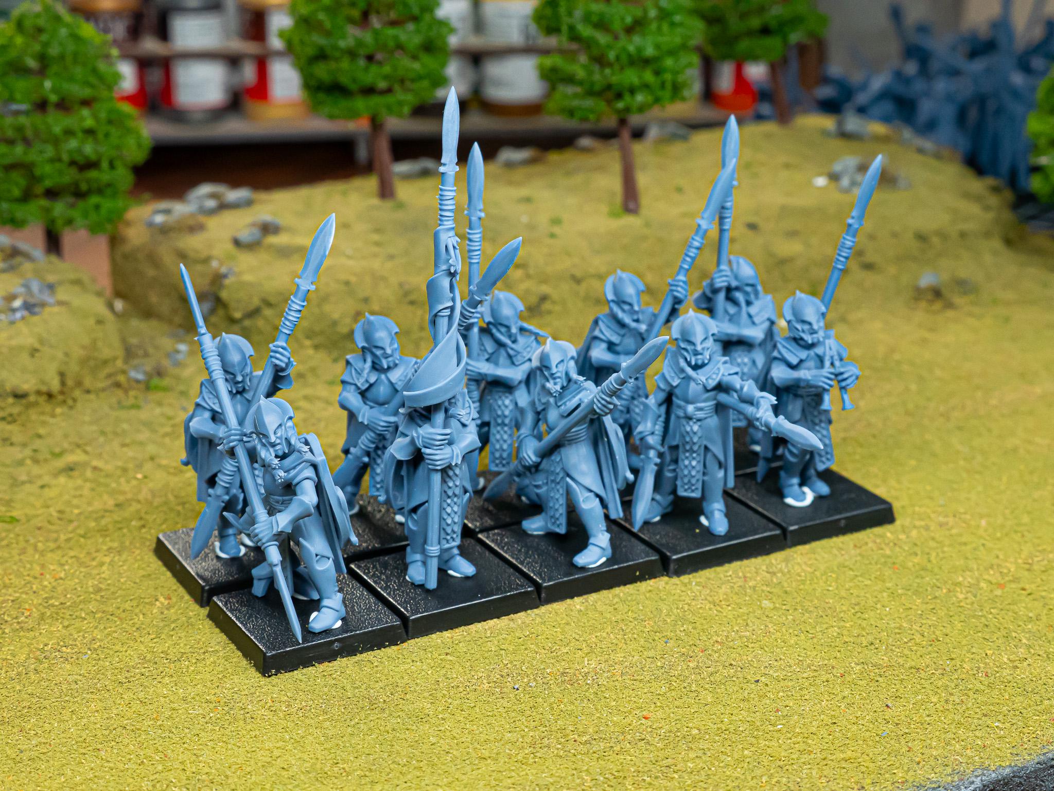 Feral Spearmen - in 12k- by Highlands Miniatures