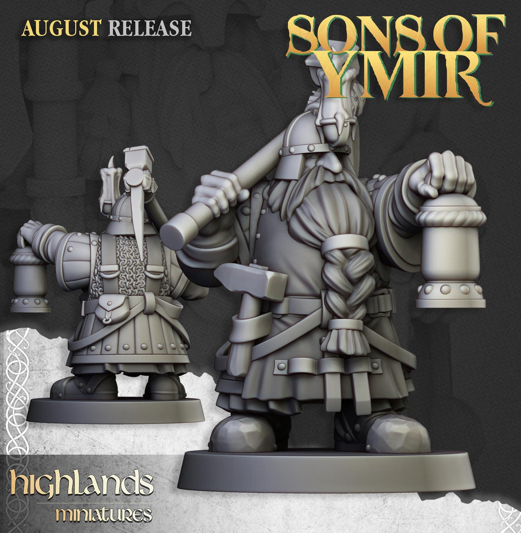 Dwarfs Miners Unit - in 12k- by Highlands Miniatures