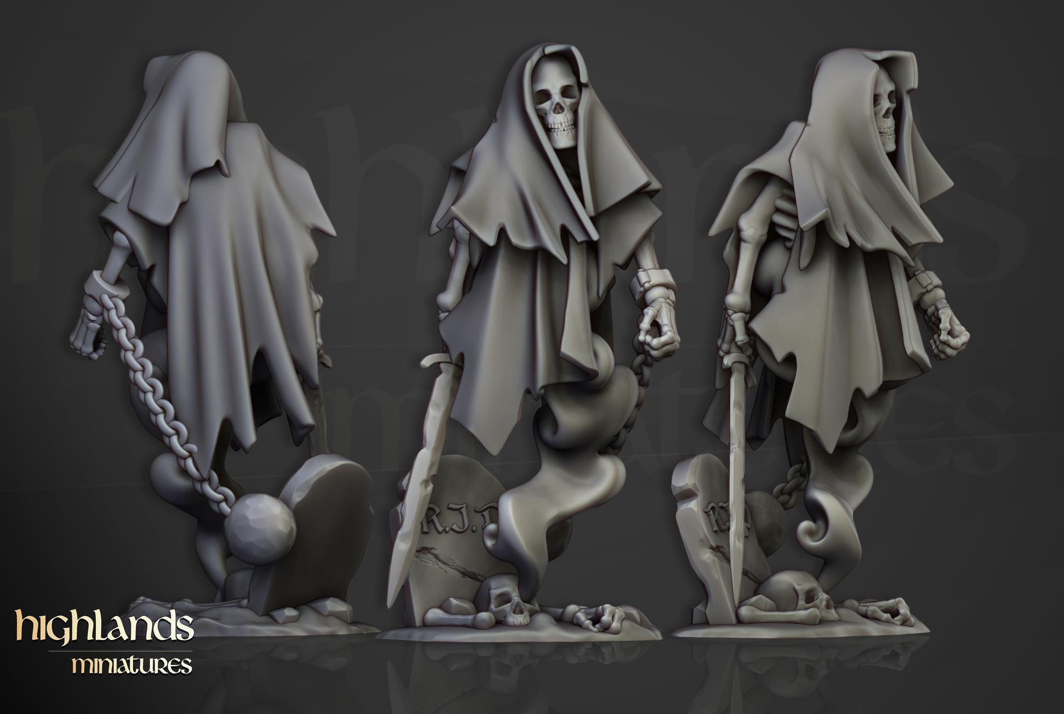 Crypt Ghosts  - in 12k- by Highlands Miniatures