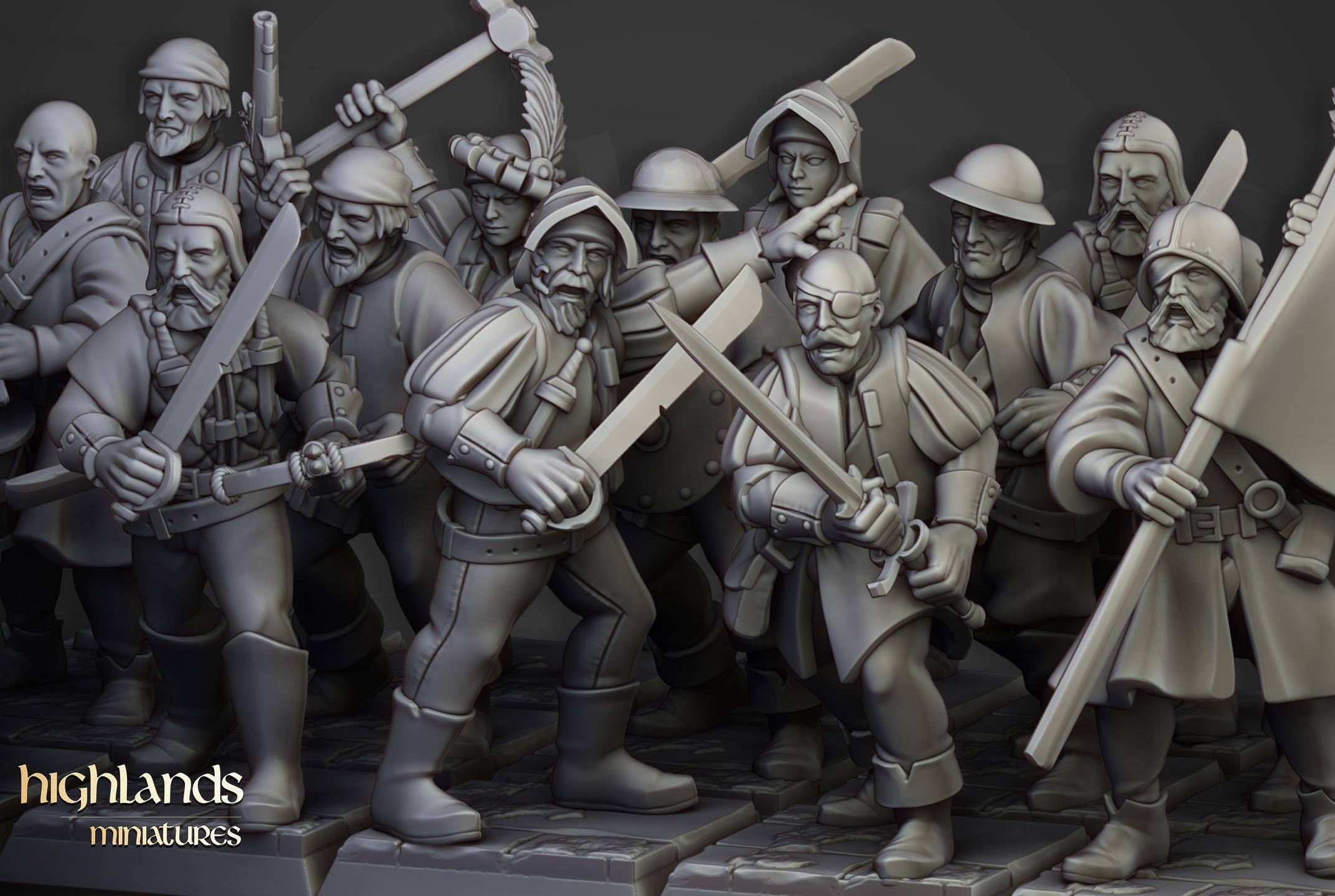 Sunland Militia - in 12k- by Highlands Miniatures