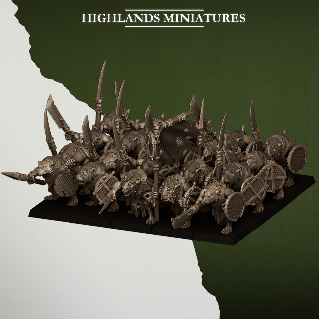 Sewer Rats - in 12k- by -Highlands Miniatures