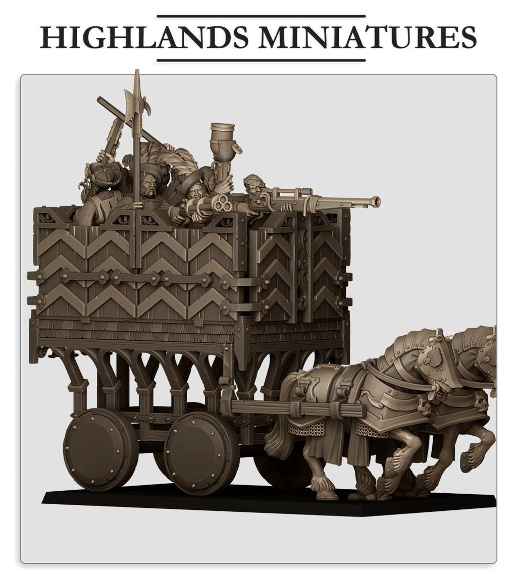 Sunland Armored Wagon - in 12k- by Highlands Miniatures